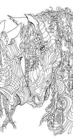 Unicorn Adult Coloring Pages