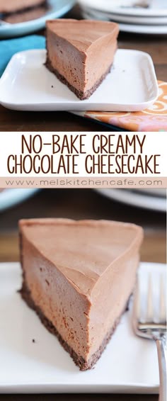Not only is this no-bake chocolate cheesecake deliciously rich and amazing, it is also so easy to make. It’s the perfect no-bake chocolate cheesecake!