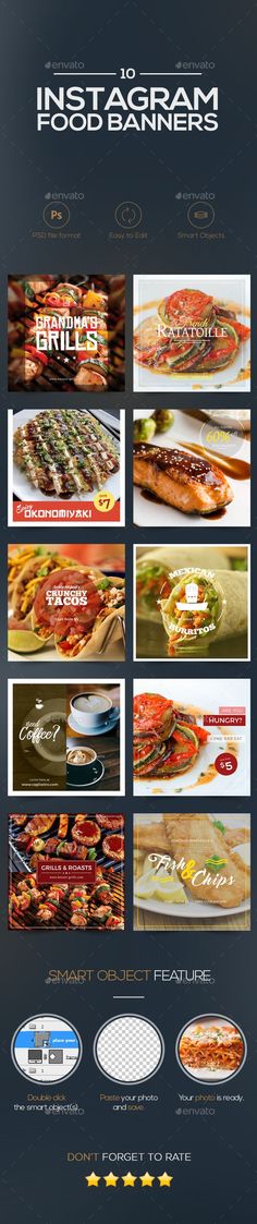30 instagram food restaurant banner templates psd web banners 10 food banners psd template social media promotions cafe download a
