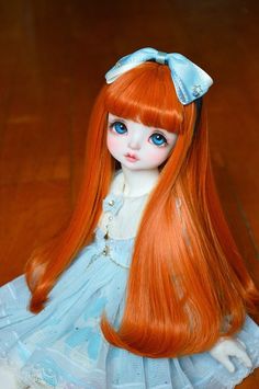 Bjd Doll Wig 1//6 6-7 Dal Pullip AOD DZ AE SD DOD LUTS Dollfie white Toy Hair