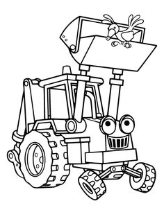 scoop the excavator vehicle coloring pages bob the builder coloring pages kidsdrawing free - Digger Coloring Pages scoop the excavator vehicle coloring pages bob the builder coloring pages kidsdrawing free - Digger Coloring Pages