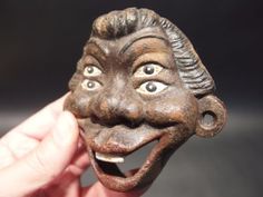 Cast Iron Beer Bottle Opener Americana Brewery Antique Style HEAVY WOW Guitar!!!
