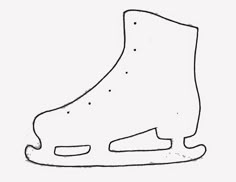 ice skate pattern use the printable outline for crafts creating