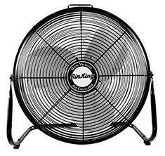 Commercial Simple Deluxe 20 Inch High Velocity 3 Speed for Industrial and Shop Use-ETL Safety Listed Residential Black Wall-Mount Fan