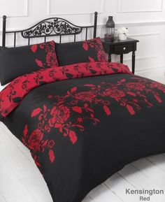 50 Best Red And Black Bedding Images Bedrooms Bedroom Decor For Dreamscene Savoy Duvet Cover Set Black Red King