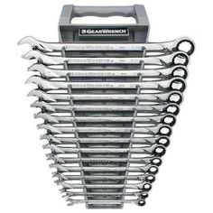 Me GearWrench 81902 15 Piece Long Pattern Combination Non-Ratcheting Wrench Set