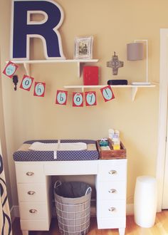Really Would Like To Do This With The Small Desk I Have Change Old Desk Repurposed For Changing Table