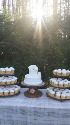 Tree Cupcake Stand Log Rustic Cake Wood Tower Wedding Set Of 3 Stands Tree Cupcake Stand Log Rustic Cake Wood Tower Wedding Set Of 3 Stands