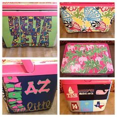 sorority cooler..do something different on the side that says little ...