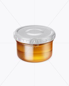 Download Matte Ceramic Jar With Locking Lid Mockup (high-angle shot) in Jar Mockups on Yellow Images ...