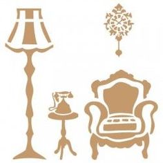 TODO Stencil Deco mini Vintage Figura 067 M Figura para artesan/ías decoraci/ón de muebles y m/ás