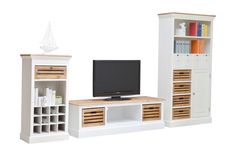 Hochschrank Burgund - Antik Look - weiß/graubeige - lackiert - Bad ... Hochschrank Burgund - Antik Look - weiß/graubeige - lackiert - Bad ...