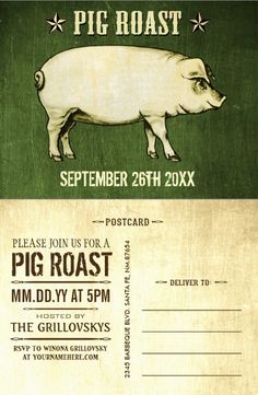 32 best pig roast invitations images on pinterest invitations