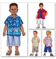 Kwik Sew sewing pattern K4186 Boys /'Quarter-zip vestes et élastique taille pantalon