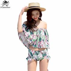 S-XXXL FuYang Skirted Bikini Bottoms,Womans Swim Shorts,Skirted Shorts,Ladies Elastic Solid Beach Swimsuit