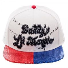 Unisex Suicide Squad Harley Quinn Adjustable Snapback Trucker Hat Pink One Size