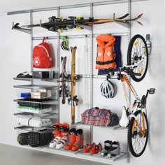 39 Best Sports Equipment Storage Images Sick Of Climbing Piles Stuff To Get Through The Garage