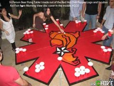 Diy 8 Person Beer Pong Table Pinterest Tables 16 Person Beer Pong