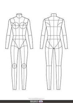 female templates body flats template croquis flat illustration figures sketch figure sketches technical drawing etsy