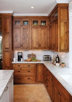 Kitchen Backsplash Cherry Cabinets White Counter kitchen makeover reveal | cherry cabinets, marble tiles and Kitchen Backsplash Cherry Cabinets White Counter kitchen makeover reveal | cherry cabinets, marble tiles and