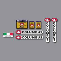 Cinelli Crest WHITE Vintage Cycle Bike Decals Stickers