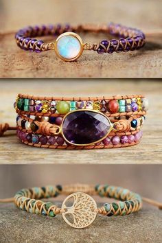 Artisan Handcrafted OOAK Double Strand Lapis Lazuli Multi Colored Semi Precious Stone Sterling Silver Bohemian Hippie Bracelet