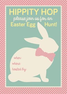 easter egg hunt invitation could also be modified for an easter egg