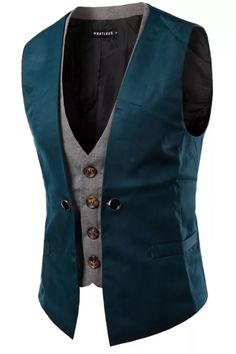 SportsX Mens Evening Club Single-Breasted Shinny Casual Waistcoat Outwear Vest SportsX Mens Evening Club Single-Breasted Shinny Casual Waistcoat Outwear Vest
