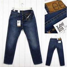 NEW LEE 101Z 11 3//4oz JEANS DRY//RAW DENIM REGULAR STRAIGHT FIT/_ ALL SIZES