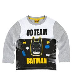 BNWT Boys Batman Dark Knight Print Grey Marle T Shirt Sizes 8 10 12 14 and 16
