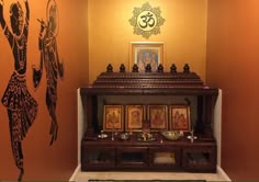 272 best Pooja Room Design images on Pinterest | Pooja room design ...