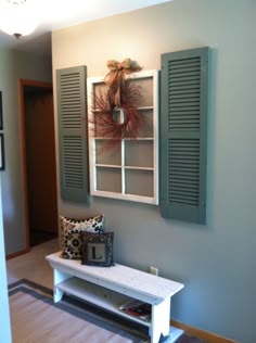 How To Make Easy Diy Barn Wood Shutters For Less Than 10 Feature Shutters For An Interior Wall