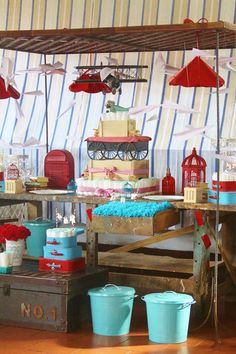 Frankie S Vintage Airplane Birthday Party Pinterest Airplanes Vintage Airplane Baby Shower Ideas Supplies Idea Decorations Boy