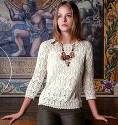 Artesanato com amor...by Lu Guimarães: Blusas Crochê com gráfico
