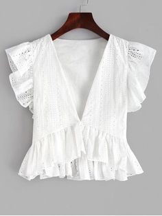 Rimi Hanger Womens Eyelet Lace Up Ribbed Bodysuit Ladies Long Sleeve Ribbed Front Plunge Top