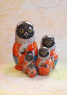 Penguins of Madagascar Nesting dolls Matryoshka 4 in.//10 cm
