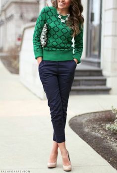 22 Elegant Navy Blue Trousers Outfits For Ladies - Styleoholic