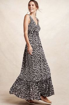 Anthropologie tracy reese black maxi dress Anthropologie tracy reese black maxi dress