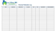 24 best medical form templates images medication log day planners free printable daily medication log
