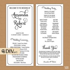 navy blue wedding program template instant download microsoft word wedding program size