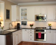 White Kitchen Black Countertop white but warm kitchen …this is what i'm aiming for jenny steffens White Kitchen Black Countertop white but warm kitchen …this is what i'm aiming for jenny steffens