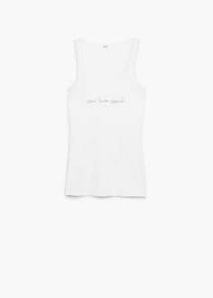 Mujeres Damas Mujeres Eslogan Estampado T SHIRT /& Chaleco de Moda Verano Camiseta sin mangas
