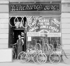 3471.Bicycle Shop Store.Black /& White photograph POSTER.Home room art decoration