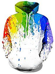 UNIFACO Unisex Realistic 3D Print Galaxy Pullover Hoodie Funny Pattern Hooded Sweatshirts Pockets for Teens Jumpers