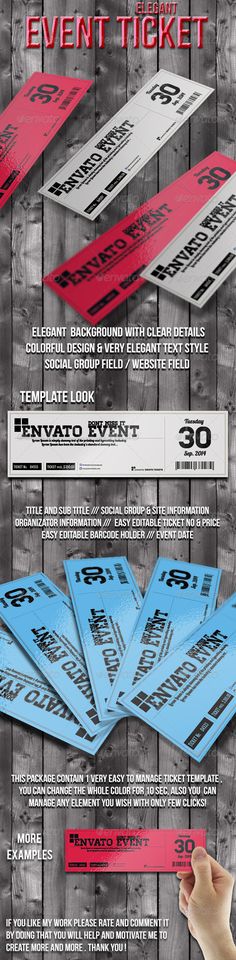 Elegant event ticket 02 by Tzochko on Creative Market Wedding - event tickets template Elegant event ticket 02 by Tzochko on Creative Market Wedding - event tickets template