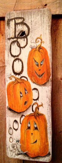 2x Halloween Glittery Pumpkin Wooden Signs Hanging Jack O Lantern Decorative Party Home Decor Plaques