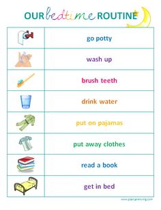 bedtime visual routine chart for toddlers toddler time for bed toddler schedule charts