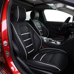 Black Red Trax Car Seat Covers Cover For Vauxhall Insignia VXR 2009-2017
