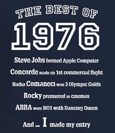 /"Best of 1976/" 40th Birthday Best Gift Idea Sweatshirt History Facts