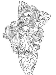 Ivy Art Jamiefayx Deviantart Com Adult Color Poison Find This Pin And More On Coloring Pages